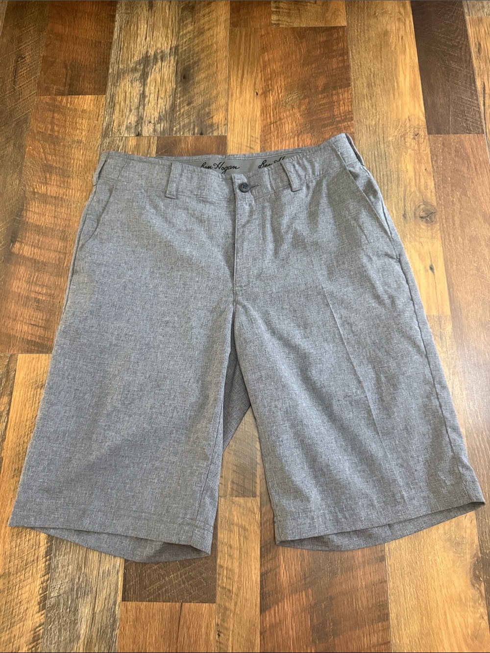 Ben Hogan Performance Golf Shorts Heather Gray Stretch Flat Front Men’s Size 30